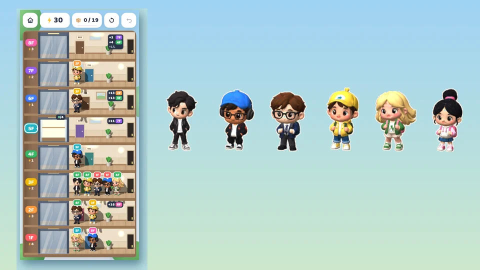 Elevator Jam: Elevator Puzzle